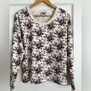 Huntington Ridge floral printed long sleeve top T-shirt Fall GorpCore. Medium